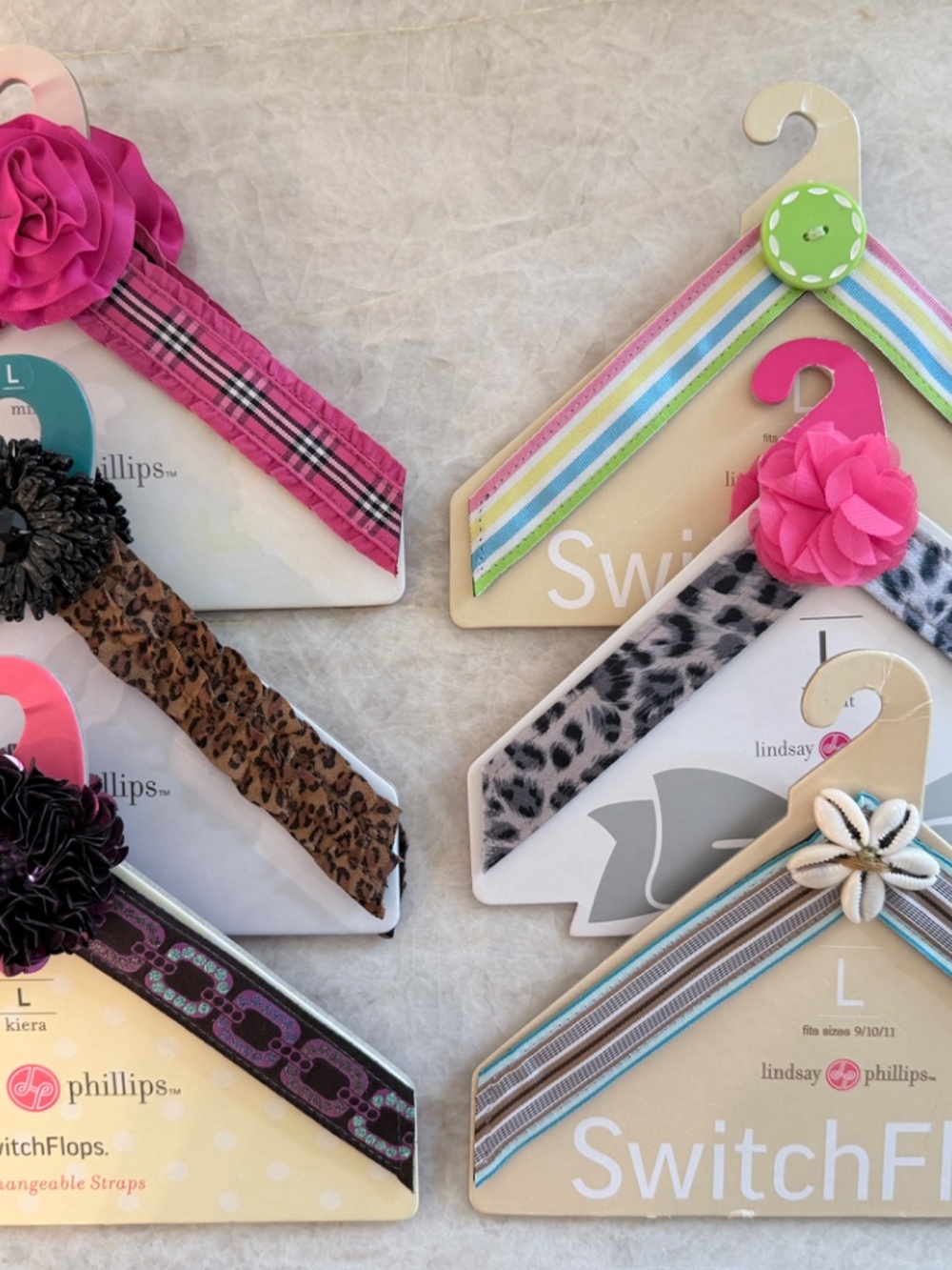 Lindsay Phillips - Switch Flops -  Lot of 6, Size Large
